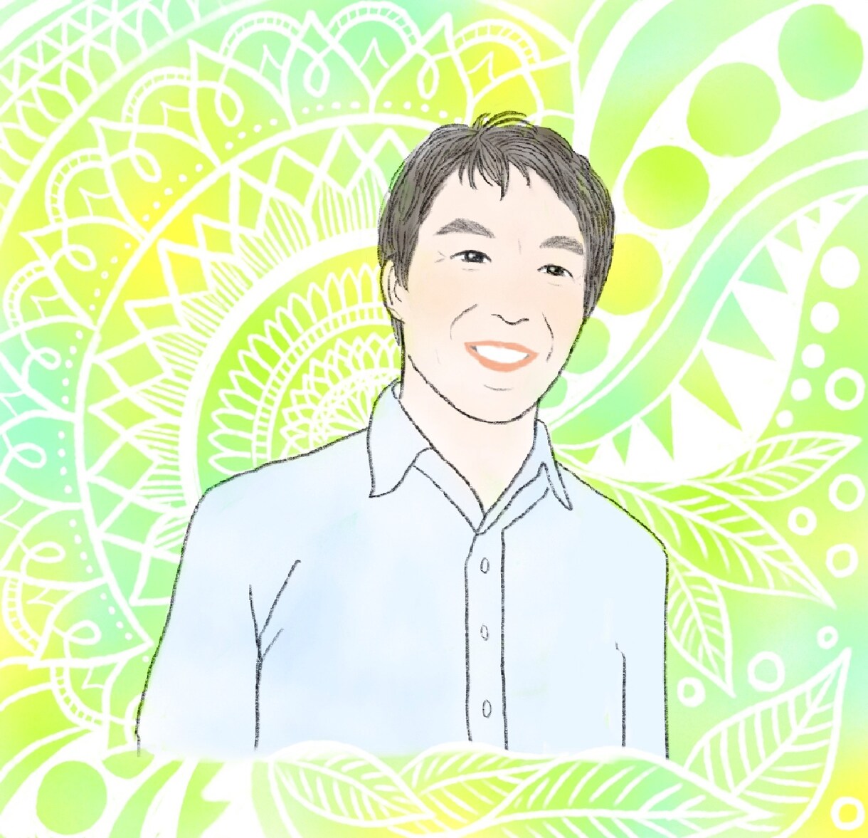 あなたの為だけのアートと似顔絵を描きます アートはお写真を見て直感でデザインさせていただきます* イメージ2