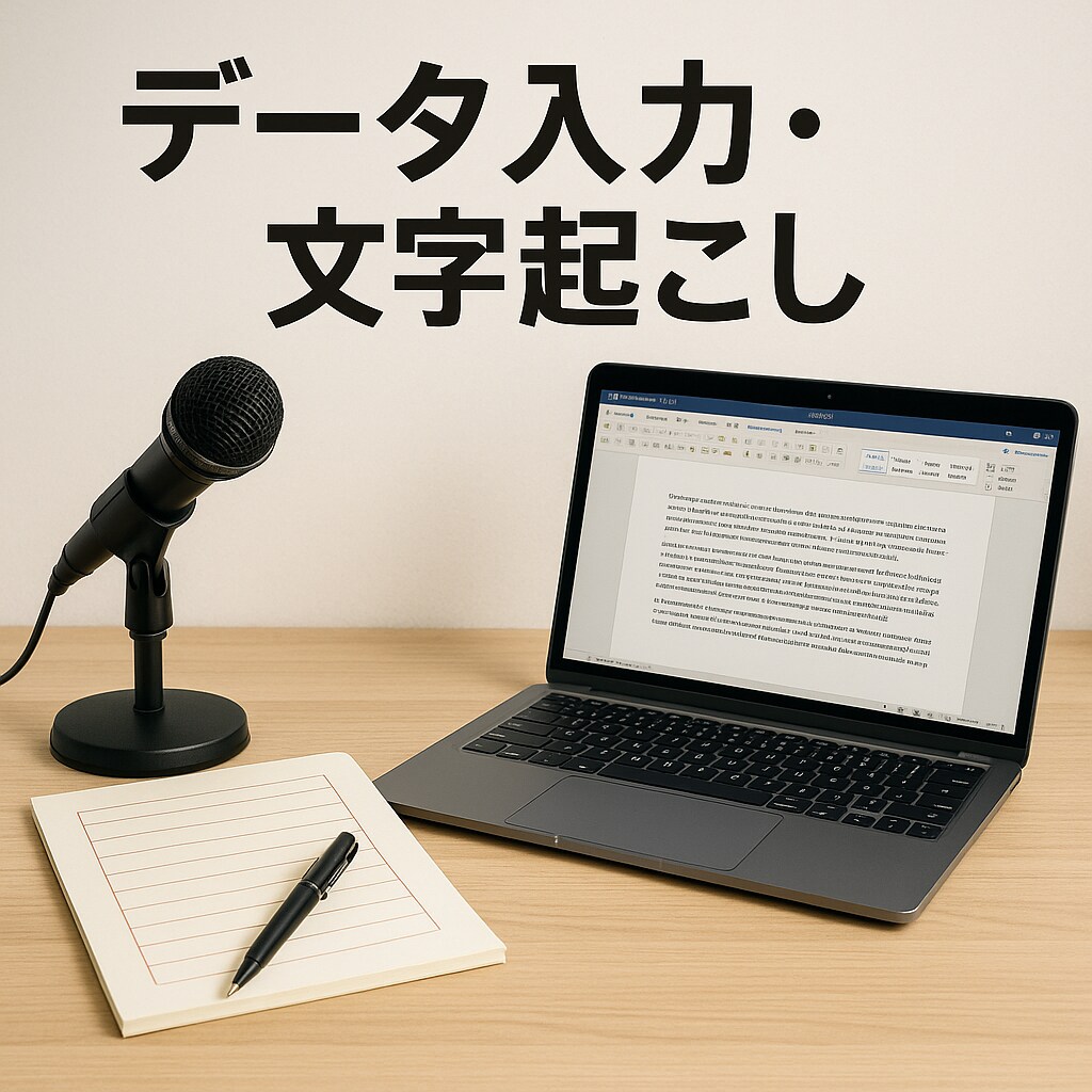 データ入力・文字起こし 正確丁寧に対応します スピーディーかつ正確な作業をお約束！ イメージ1