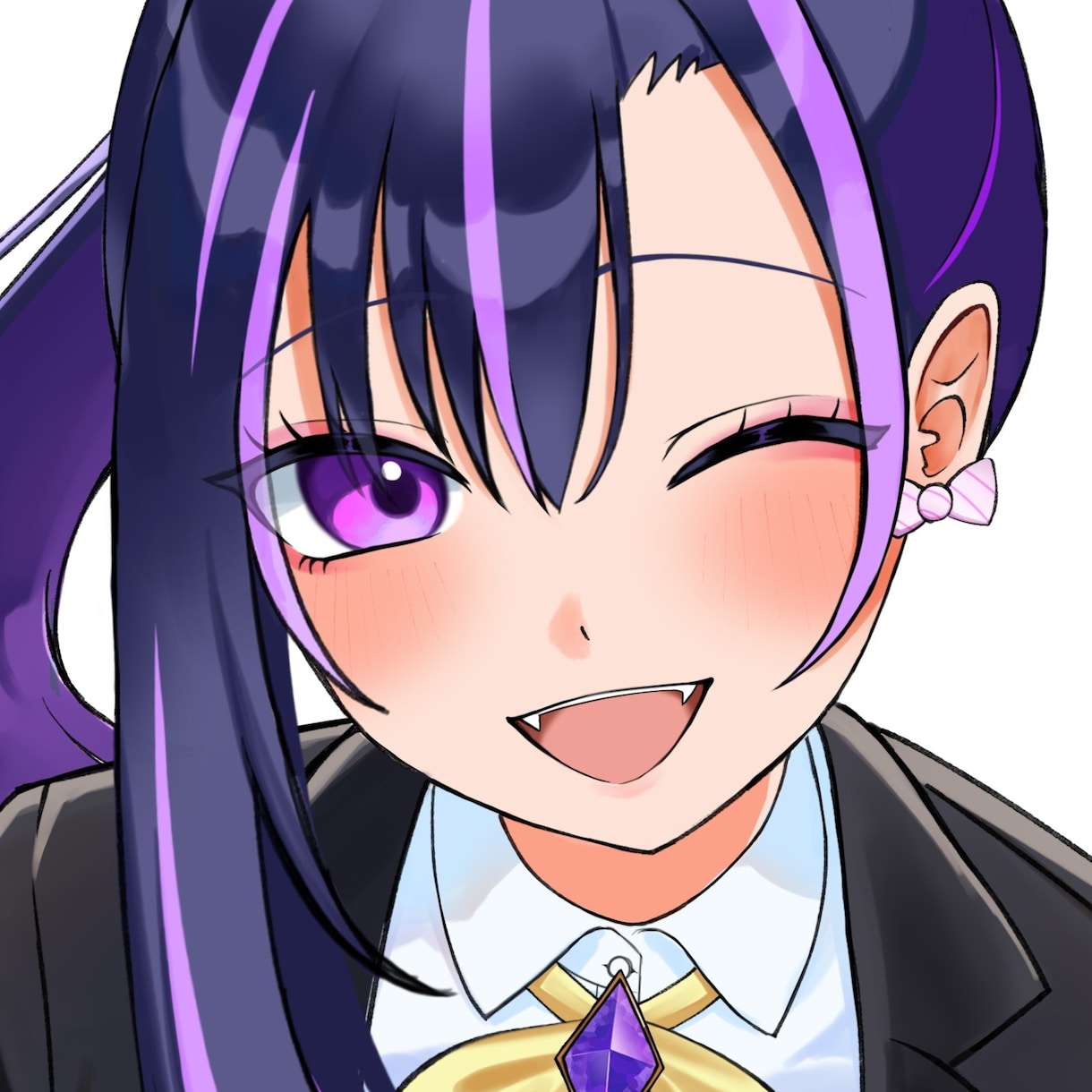 SNS用アイコン作成いたします 厚塗りでパッと目を引くアイコンを描きます イメージ3