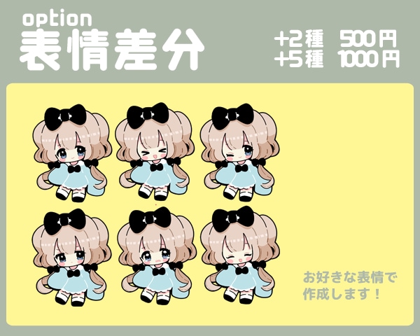 シンプル×ファンシー風♥目立つ♥デフォルメ描きます グッズやSHOWROOMにも♡商用利用OK♡《デフォルメ絵》 イメージ5