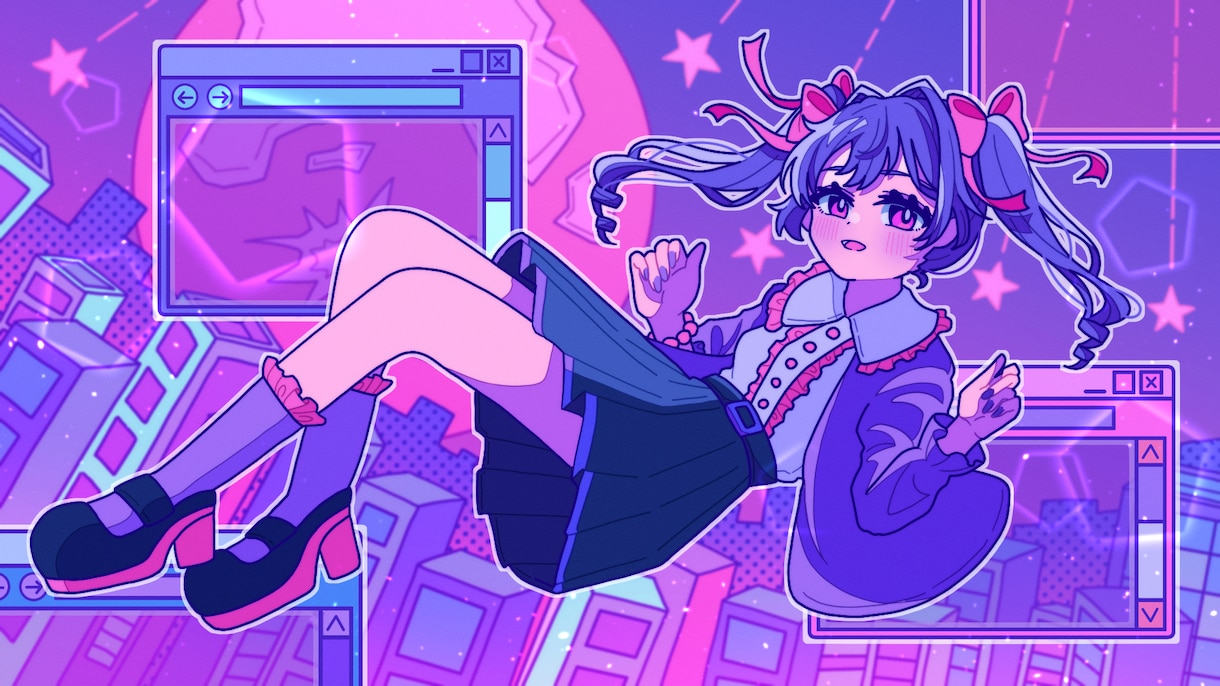 ポップでかわいいを詰め込んだイラスト描きます MVイラスト、表紙イラスト、アイコンを可愛くしませんか？ イメージ1