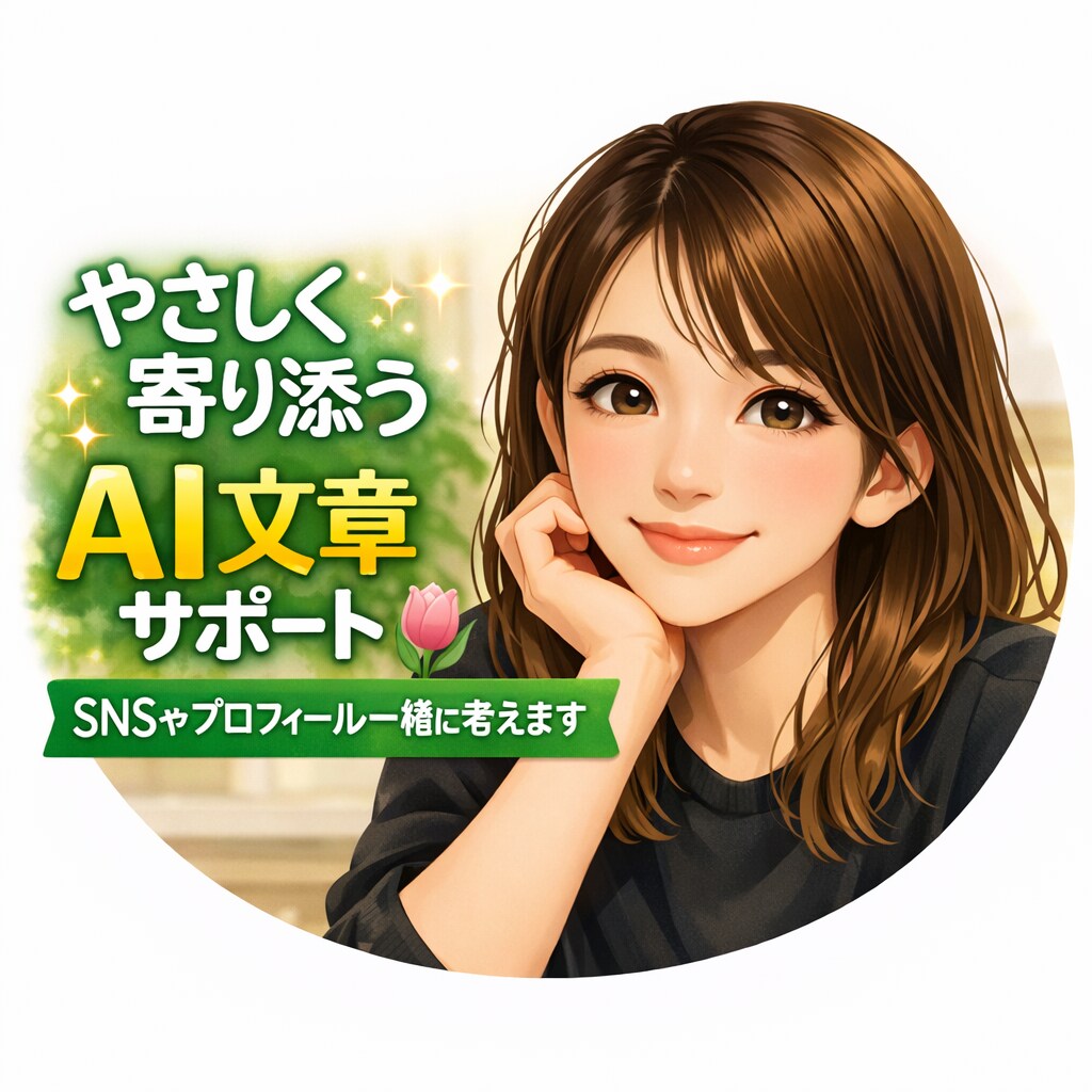 初心者さん歓迎！AIでSNS文章など添削します やさしく寄り添いながらSNSやプロフィール一緒に整えます イメージ1