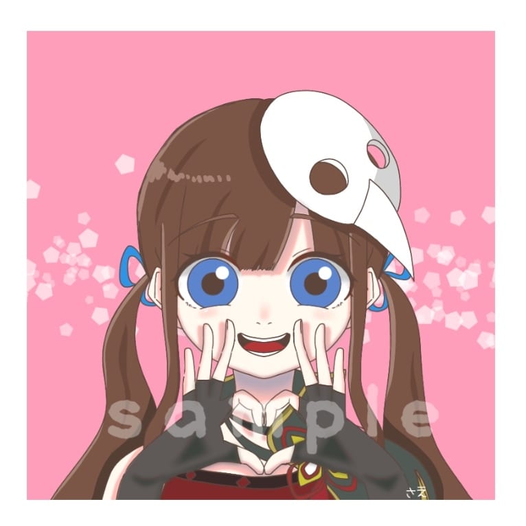 あなただけのキャラアイコン制作します SNSとゲーム用アイコンにお使いできるサイズです イメージ1