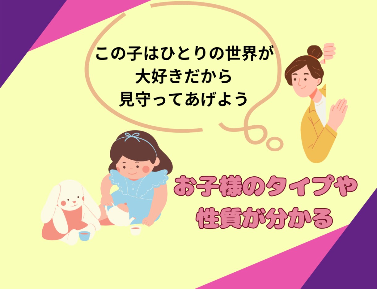 親子の相性を鑑定します 子育てのヒントが見つかり子供との接し方が分かります イメージ6