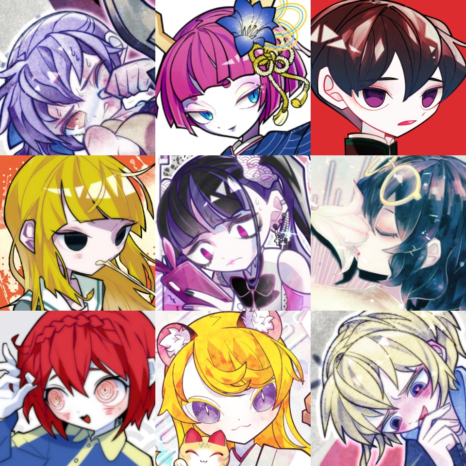 アイコン用のイラストをガチャでお描きします ご自身の一次創作キャラクター、アバターなど イメージ2