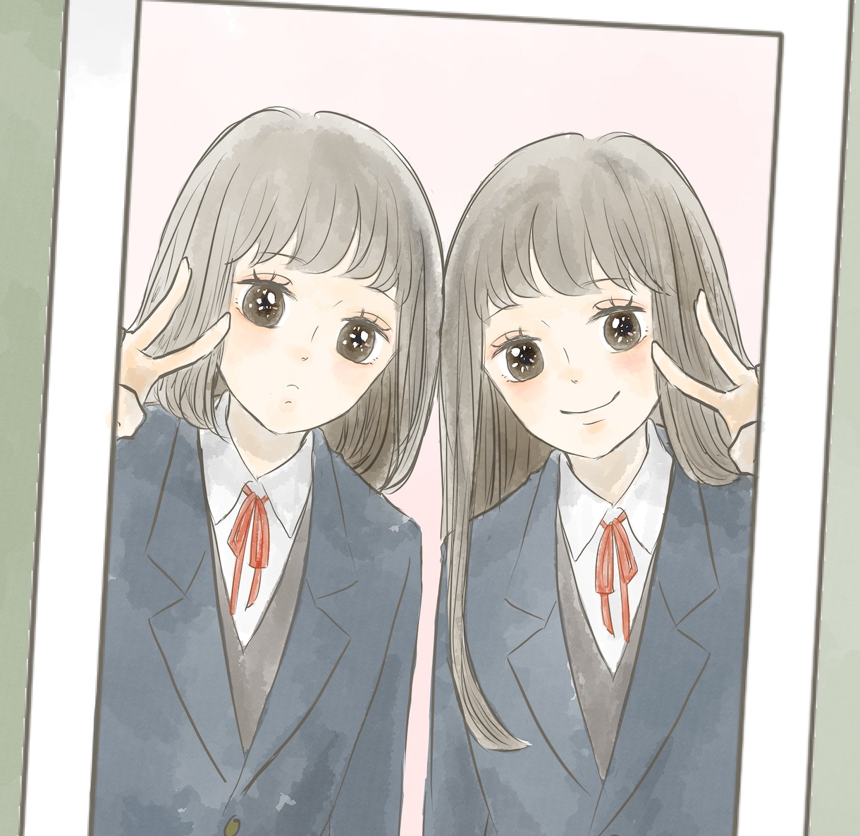 少女漫画風ゆるふわ似顔絵描きます お祝い•似顔絵•プレゼント•SNSアイコンなど◎商用可◎ イメージ2