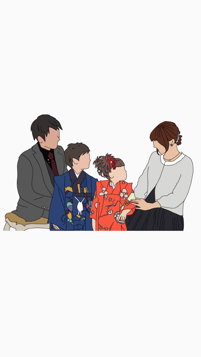 即日対応★お洒落な顔なし似顔絵イラストかきます LINEやInstagramなどのSNSアイコンに♩ イメージ4