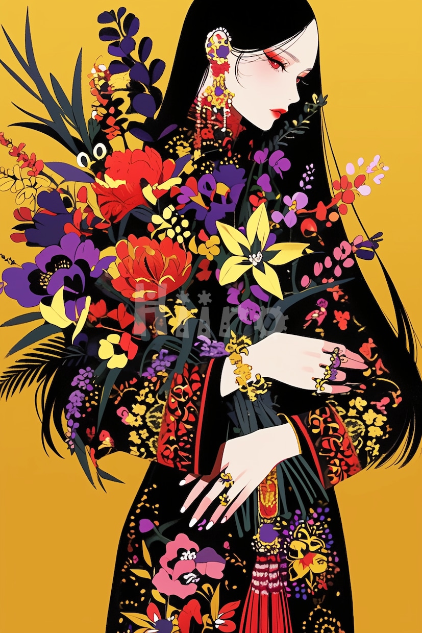 共感覚で感じた“あなたの色”を花束artで届けます お名前から感じ取った“あなたの色”をAIartでお届けします イメージ5