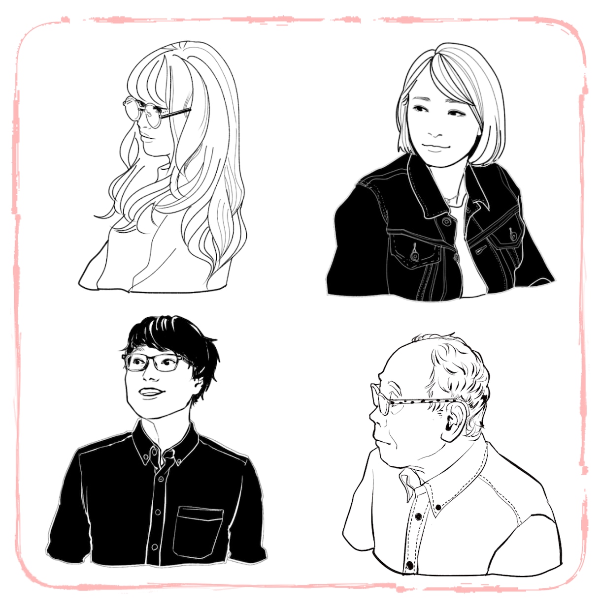 シンプル似顔絵お描きします ビジネスでもご利用いただけるさっぱりとした似顔絵です！ イメージ2