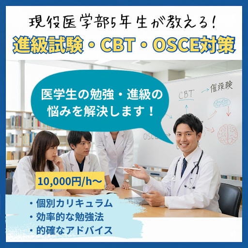 医学生の進級・CBT・OSCE対策をサポートします CBT・OSCE対策から臨床医学・基礎医学の試験対策まで！ イメージ1