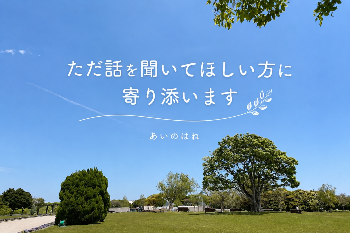 ただ話を聞いてほしい方に寄り添います 否定せず、あなたの言葉を受け止めます イメージ1