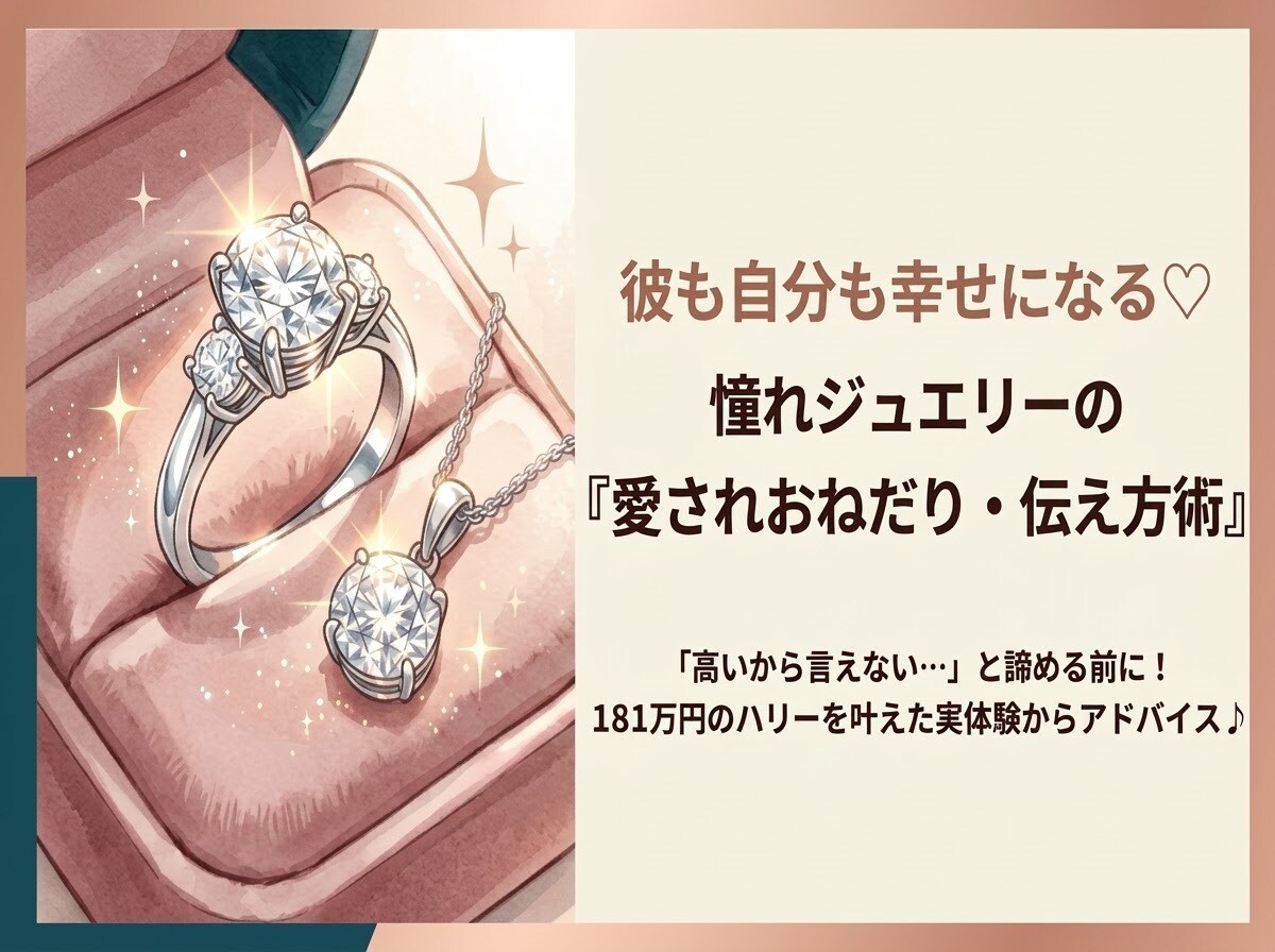 婚約指輪 憧れを叶えるおねだり術教えます 諦める前に！彼と仲が深まる憧れジュエリーの会話術♪ イメージ1