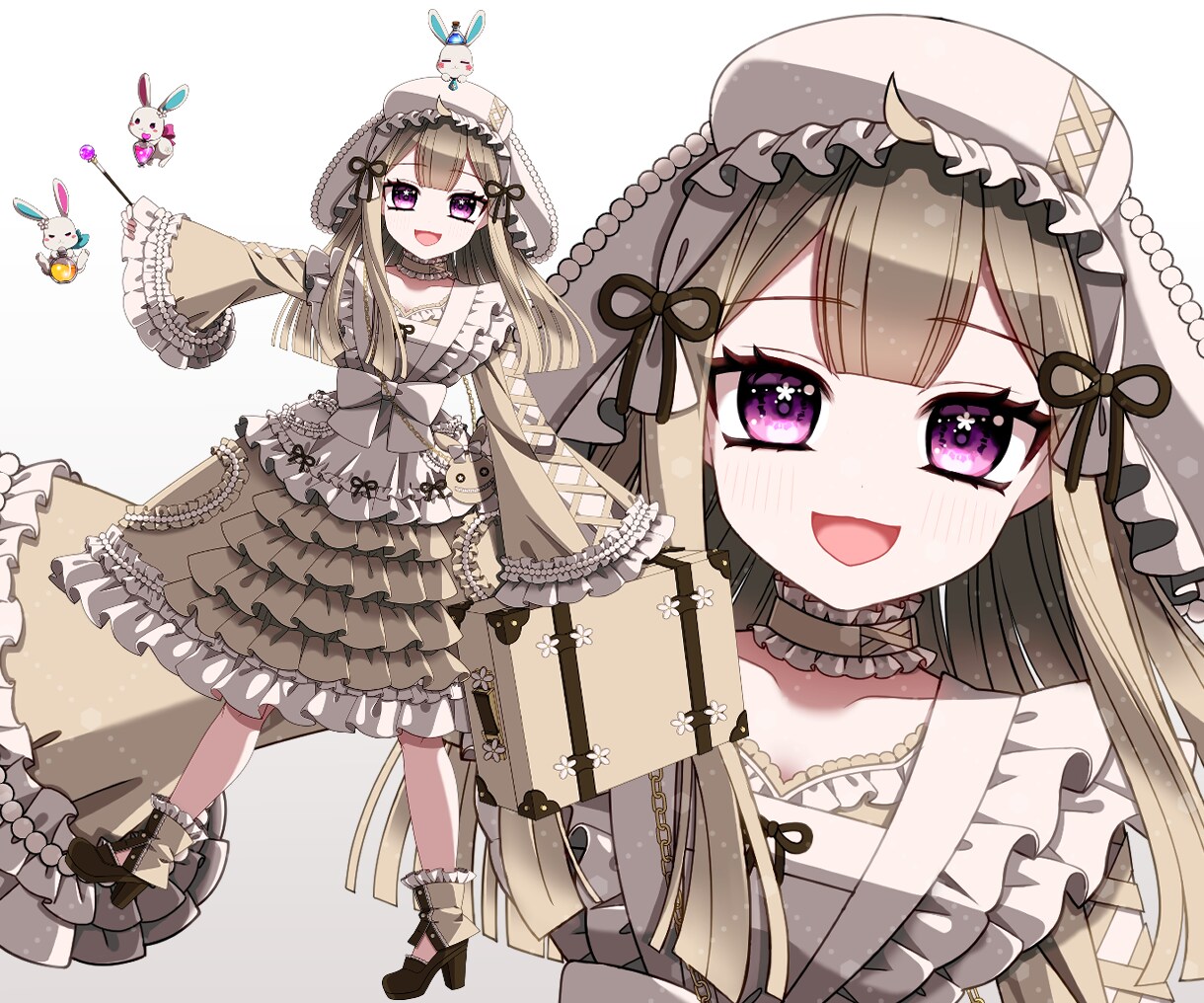 商用利用込みデフォルメ3000円から。依頼できます ファンタジーな衣装＆アニメ塗り＆フリルが得意です イメージ2