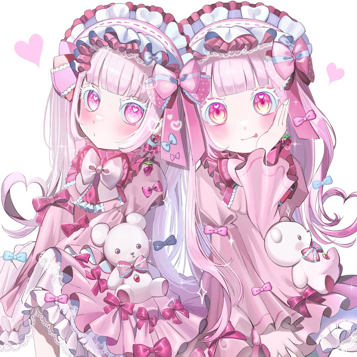 目を引くかわいいイラストお描きします 商用利用◎1枚絵、アイコン、ヘッダー用イラスト承ります！ イメージ1