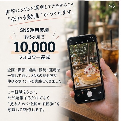 Instagramリール、ショート動画を編集します 5ヶ月でInstagram1万人の運用経験活かして制作します イメージ4