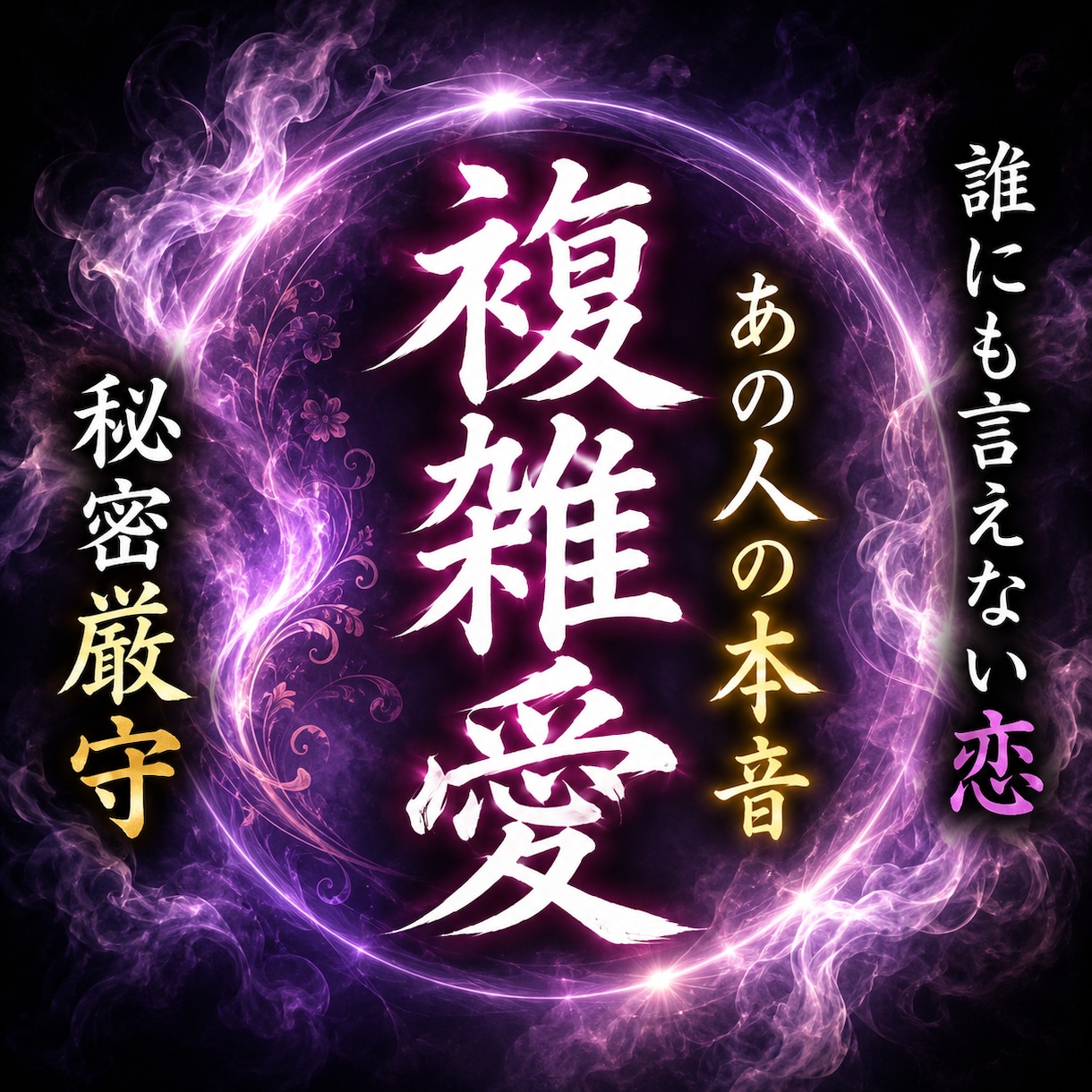 複雑愛・秘密の恋　お相手の本音を言霊視します 複雑愛・秘密の恋｜相手の気持ちと本音を言霊視 イメージ1