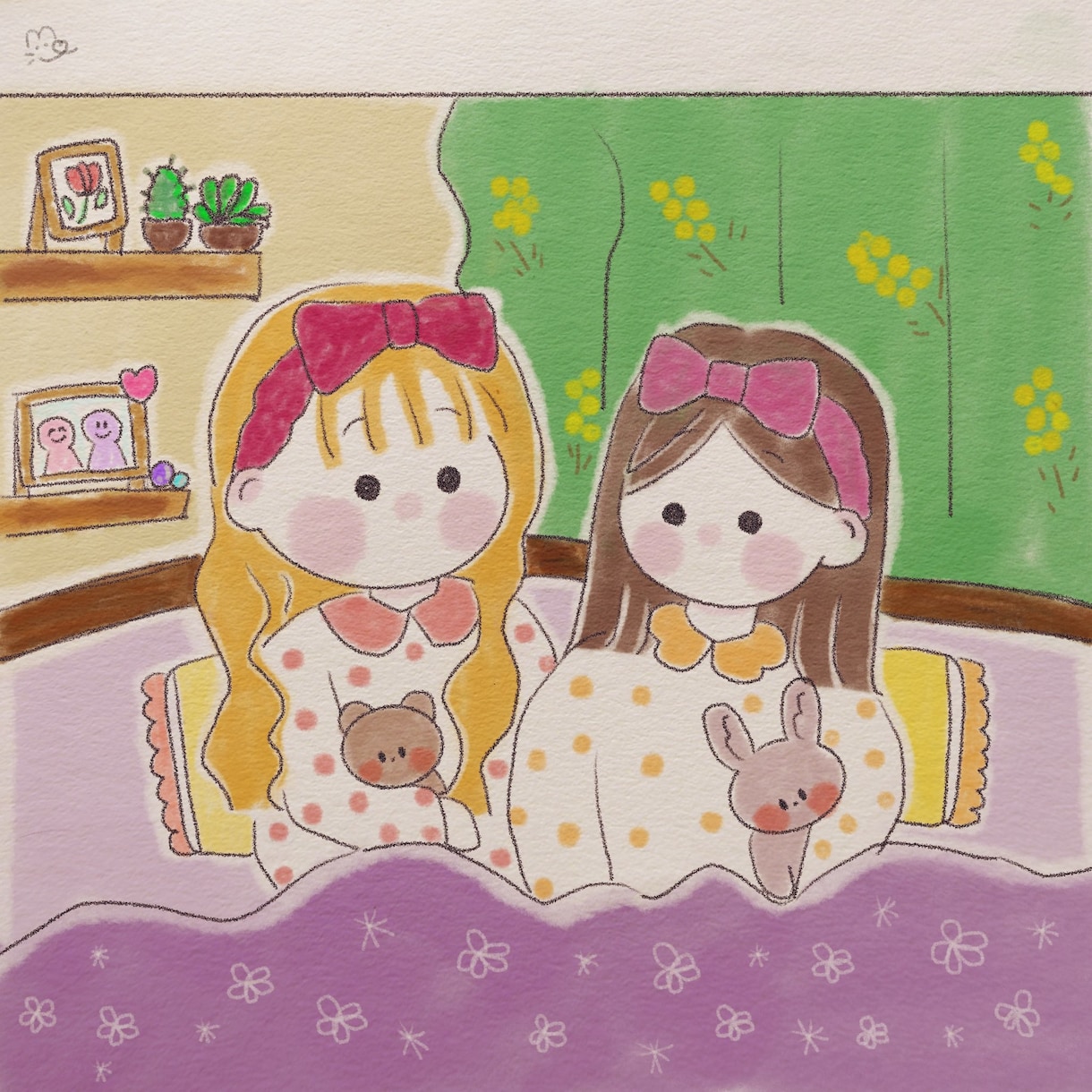 ゆるくて可愛い優しい絵を絵を絵描きます ほんわかしたゆるふわ、イラストが好きな方は是非！似顔絵も◎ イメージ1