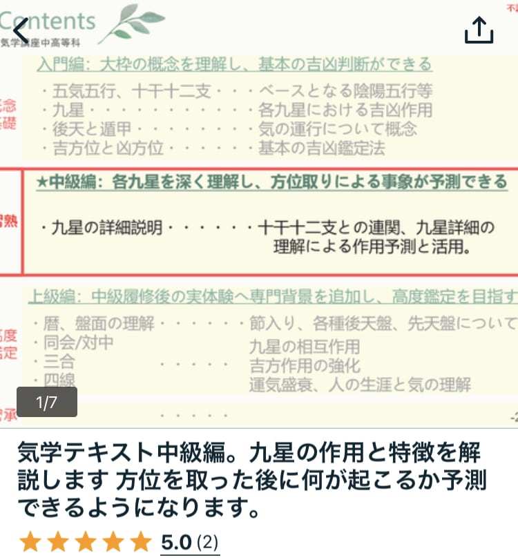吉方位が診れる気学鑑定者の養成セットを販売します テキスト初級・中級＋吉方位鑑定ソフト。3000円お得なセット イメージ9