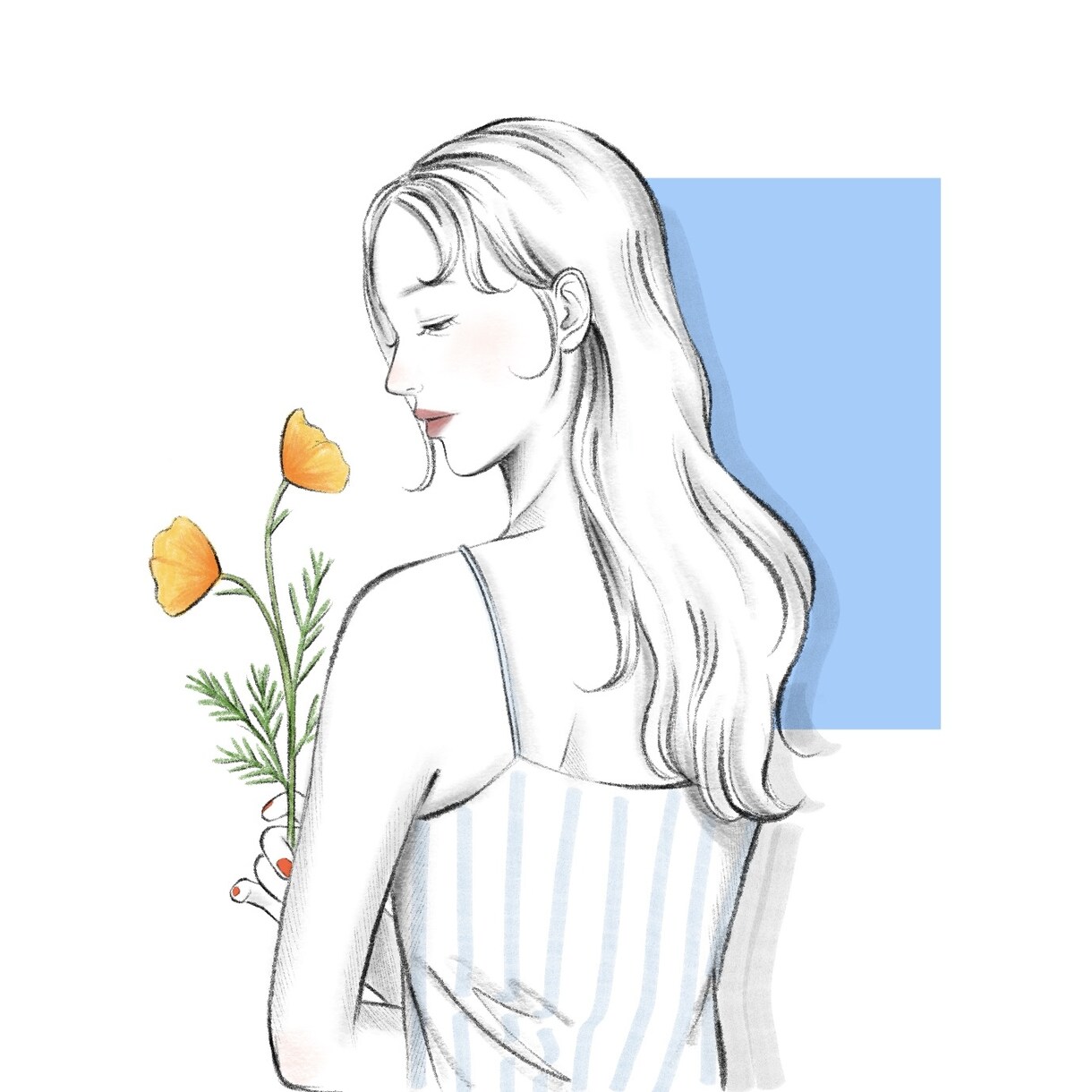 シンプルでおしゃれなイラスト・人物画描きます アイコンや挿絵、用途に合わせたイラストをお描きします イメージ3