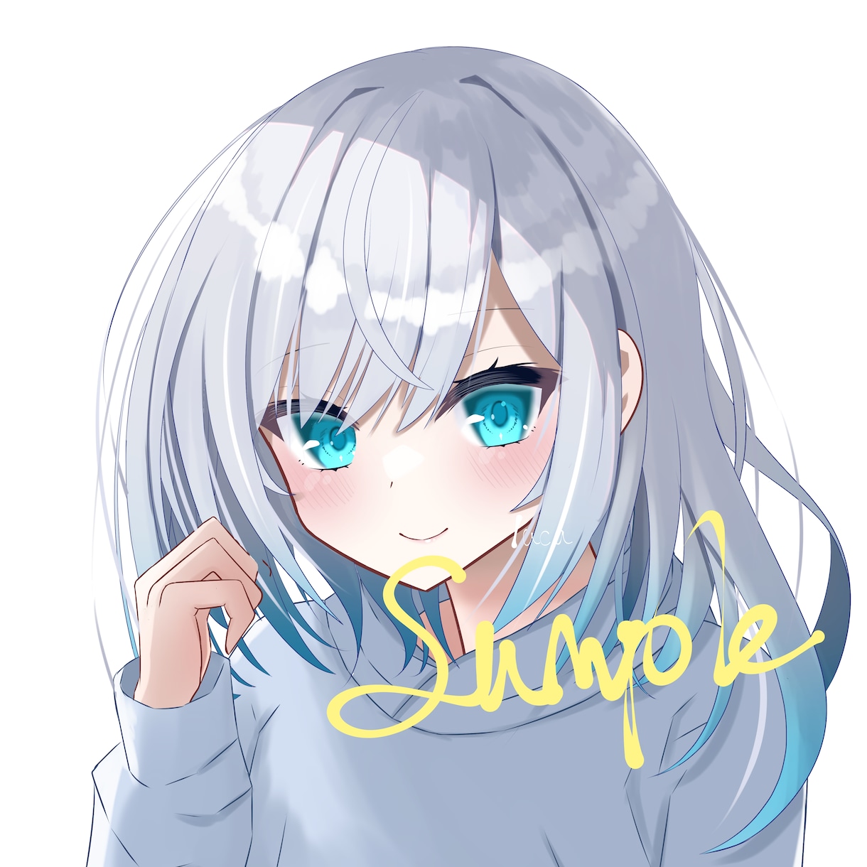 アイコンなど用のバストアップのイラストを描きます あなたの中の好きな髪型・髪色・表情…のイラストを描きます イメージ1