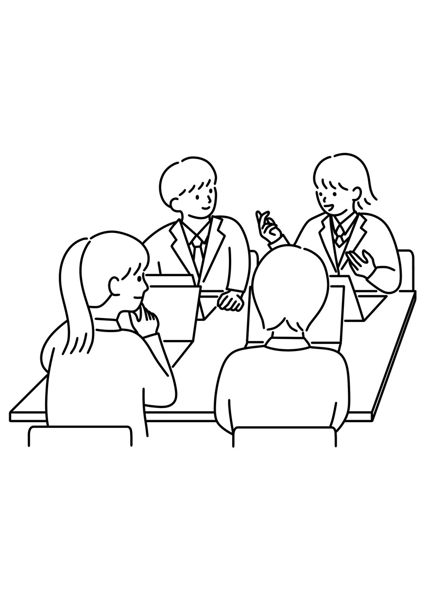シンプル！商用イラストお描きします パンフレット、プレゼン資料など、挿入イラストにお使いください イメージ4