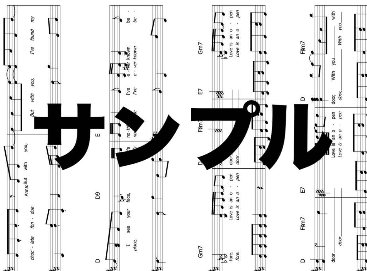 楽譜を作成いたします ピアノ譜、アンサンブル、アカペラ用の楽譜はお任せください♩ イメージ3