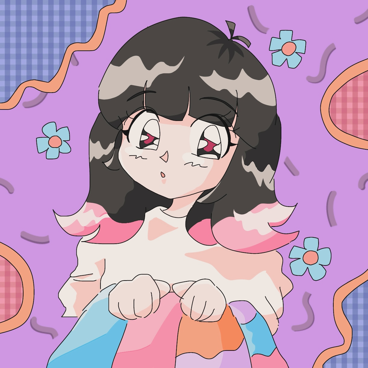 レトロポップな似顔絵・イラスト描きます レトロ、ポップ、カラフル、漫画ちっくな似顔絵が得意です❁ イメージ1