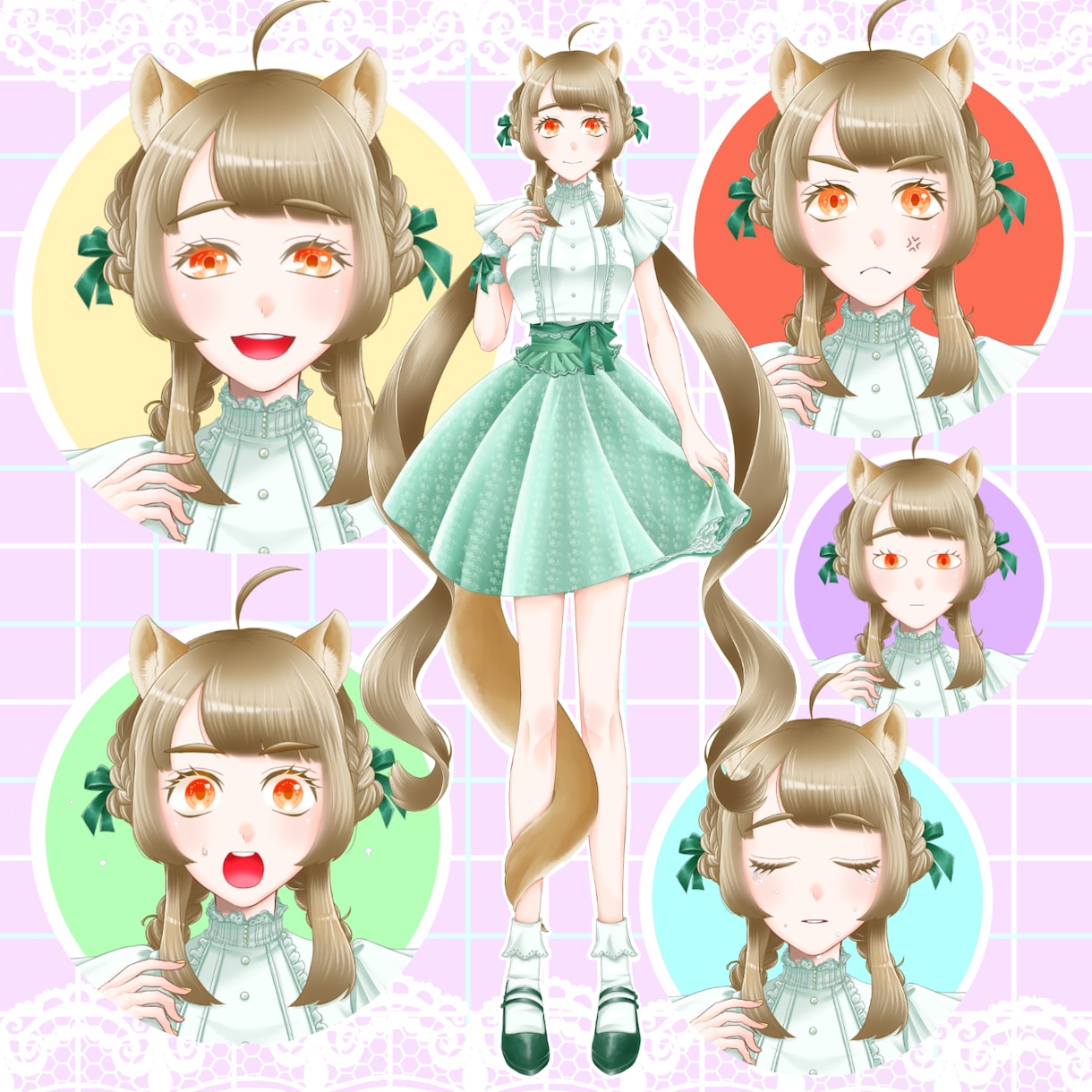 IRIAM・VTuber向け立ち絵描きます 個性的な絵柄で貴方のための唯一無二な立ち絵をお届けします！ イメージ2