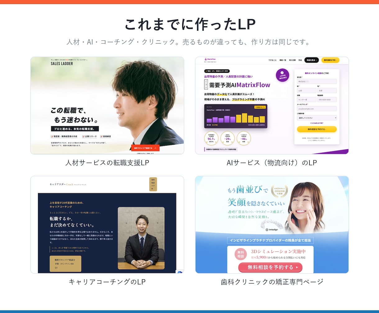 広告に出せる1ページのLPを作ります 原稿も写真もこちらで用意。5日を目安にお渡しします イメージ2