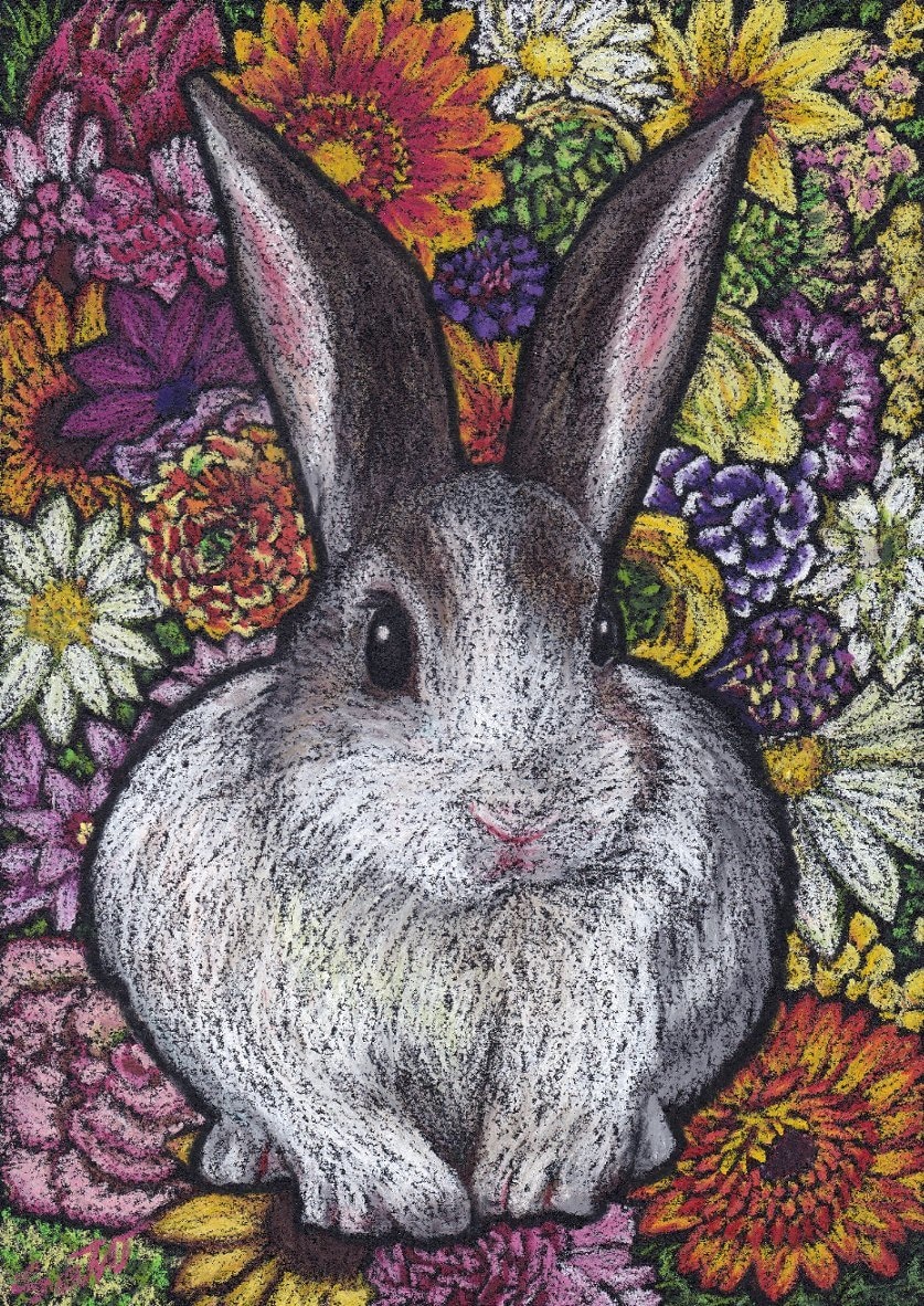 花と動物を、チョークアートで描きます お好きな花と動物の絵を、壁飾りやプレゼントに♡ イメージ4