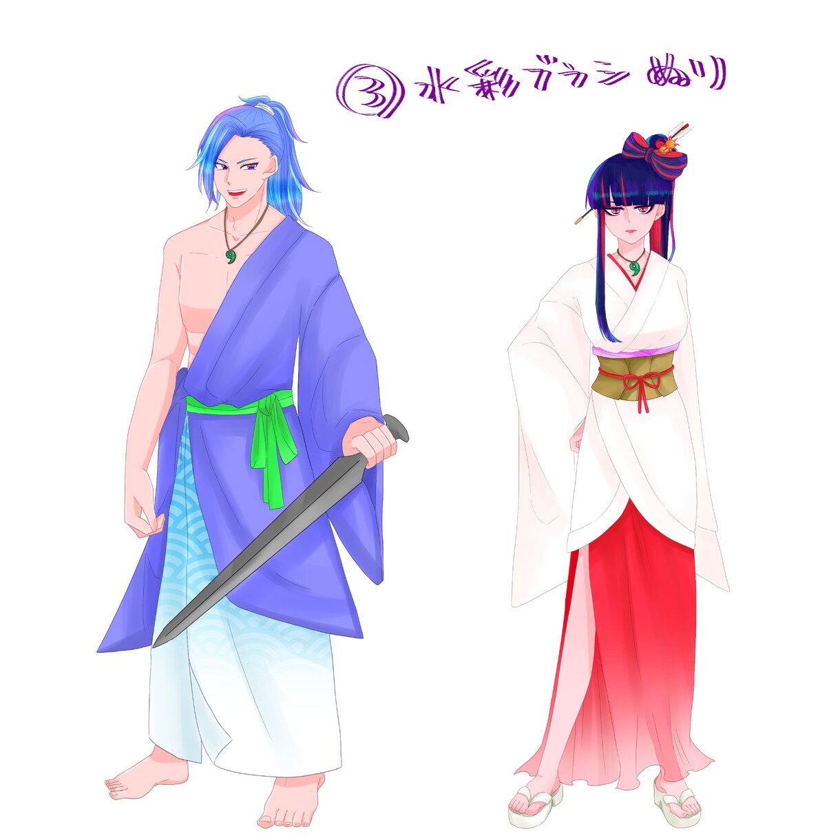 キラキラ＆彩度高め☆立ち絵イラスト制作します ポップでビビッドな元気が出る作品が得意です♡ イメージ4