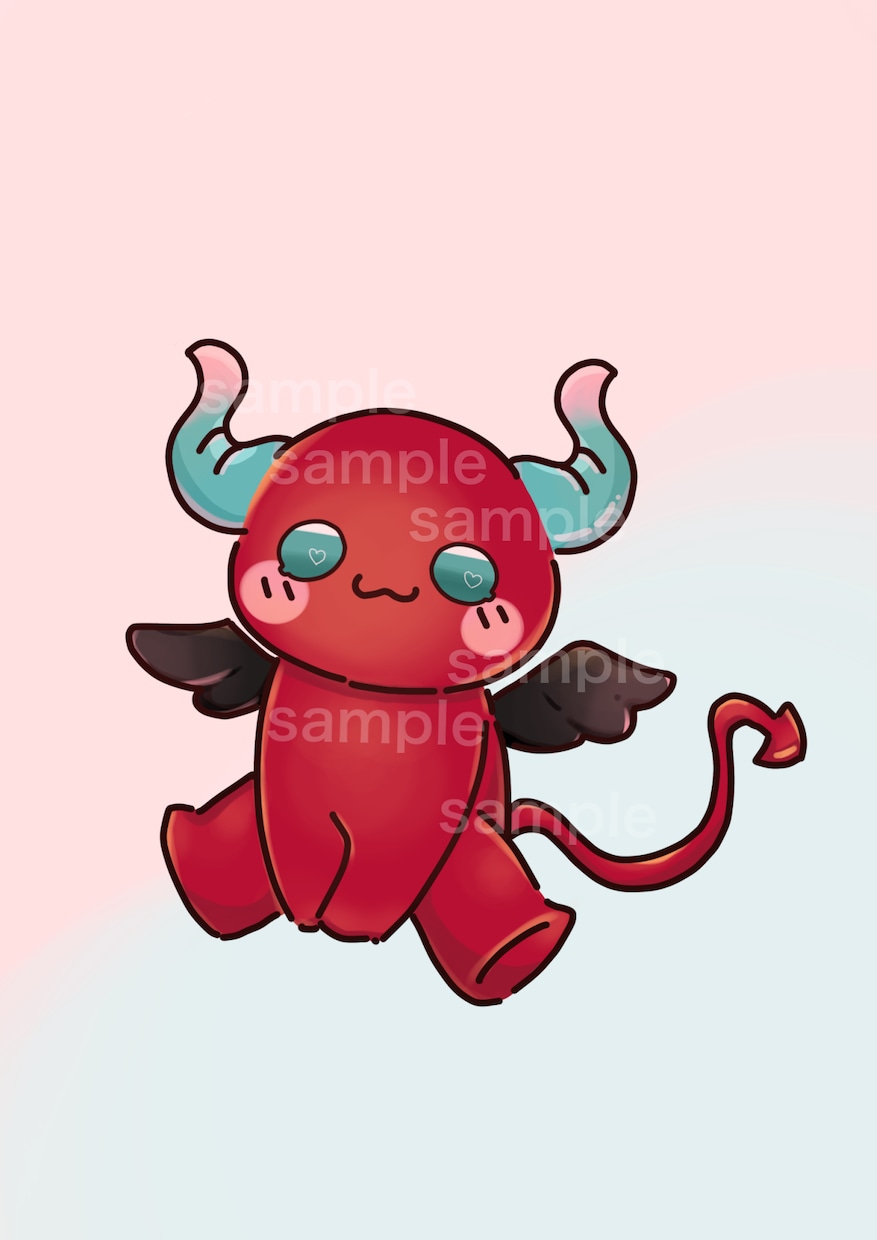 あなたに合った可愛らしいキャラクターを描きます 動物、悪魔、天使などの可愛らしいイラストを主に書いています。 イメージ1