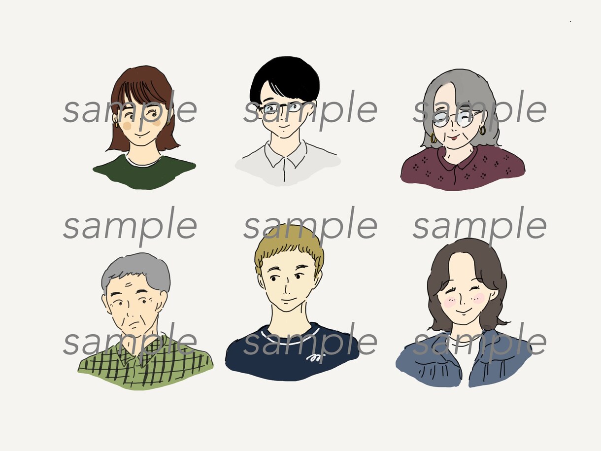 シンプルで優しいタッチのイラストを描きます 似顔絵・アイコン・ウェディングボード等、幅広く対応します イメージ3