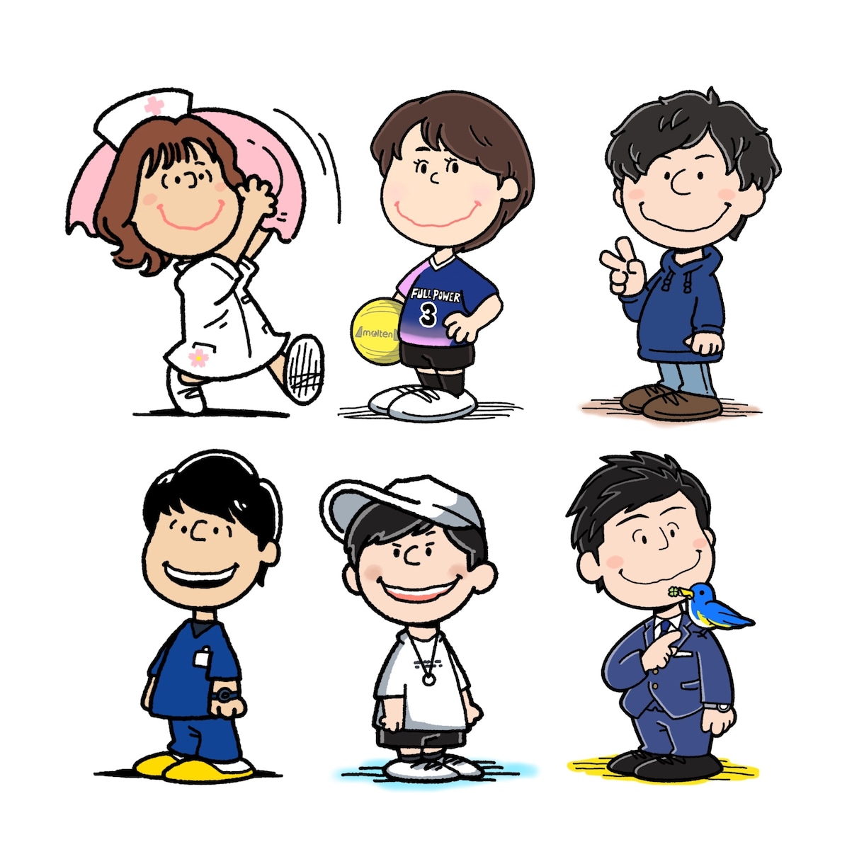 ピーナッツ（スヌーピー）風イラストお作り致します ブログやSNSのアイコン、プレゼントにオススメです★ イメージ3