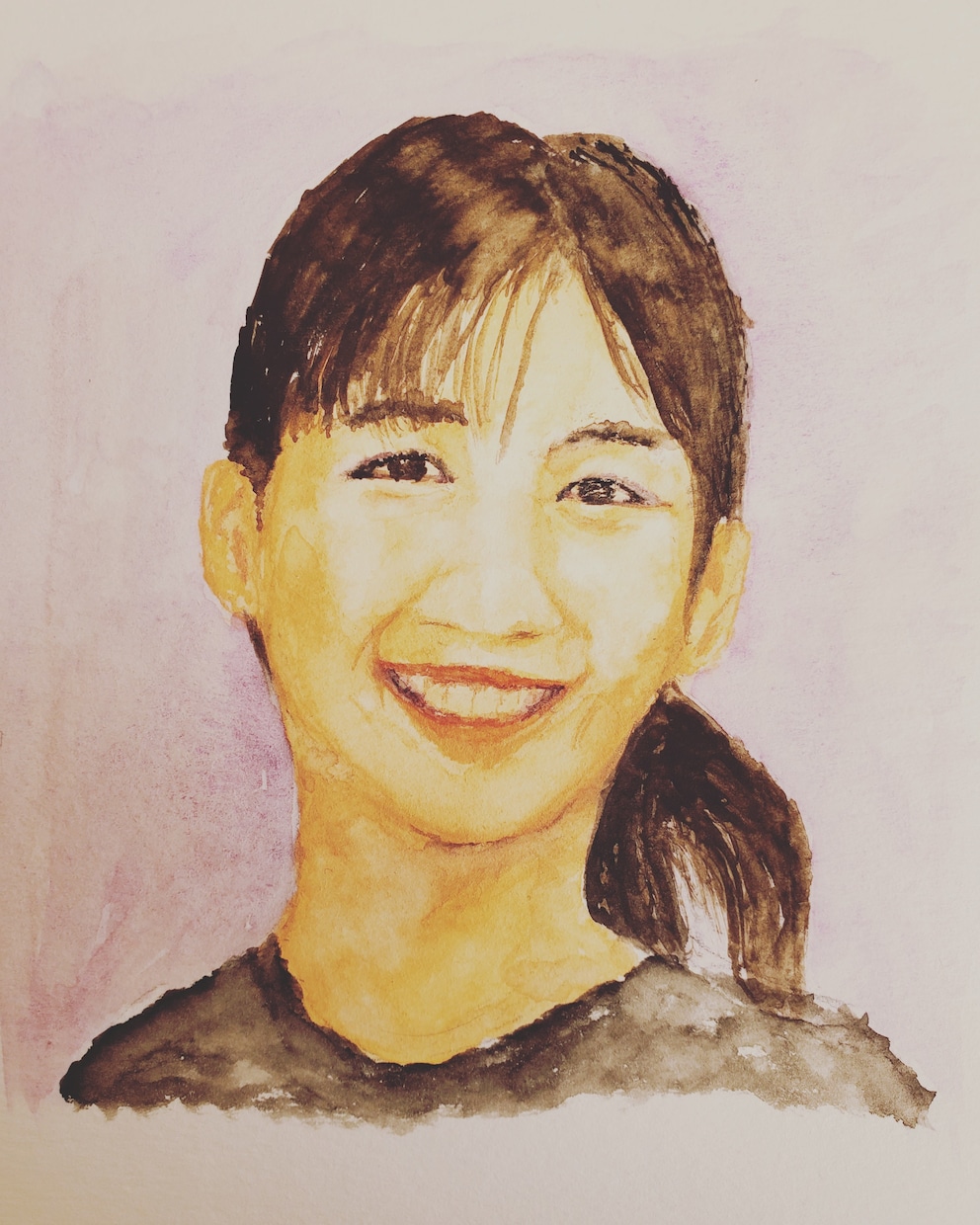 似顔絵・肖像画をリアル調の水彩画で描きます 写真以上にさらに魅力的に表現します イメージ9