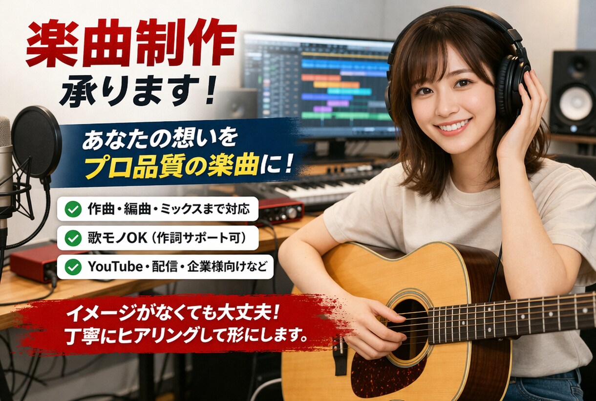 YouTube / 配信用に刺さる　楽曲制作します 自分だけのオリジナル楽曲が欲しい方におすすめ イメージ1