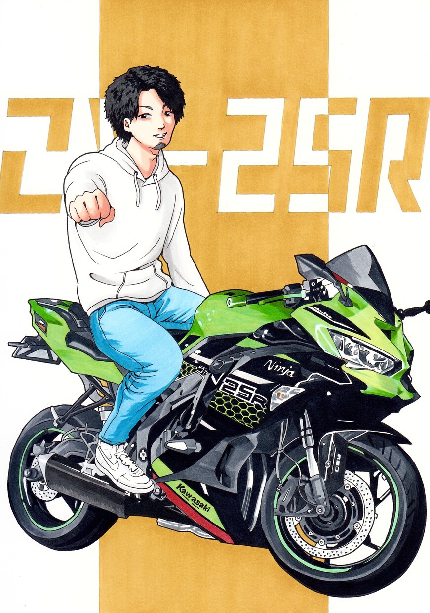 バイクイラスト販売・制作します あなたの愛車、世界でひとつのイラストにしませんか？ イメージ7
