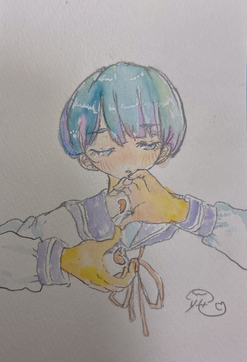 ポッキリ2000円理想の少女を描きます セーラー服の達人がアナログ原画であなただけの少女を描きます！ イメージ2