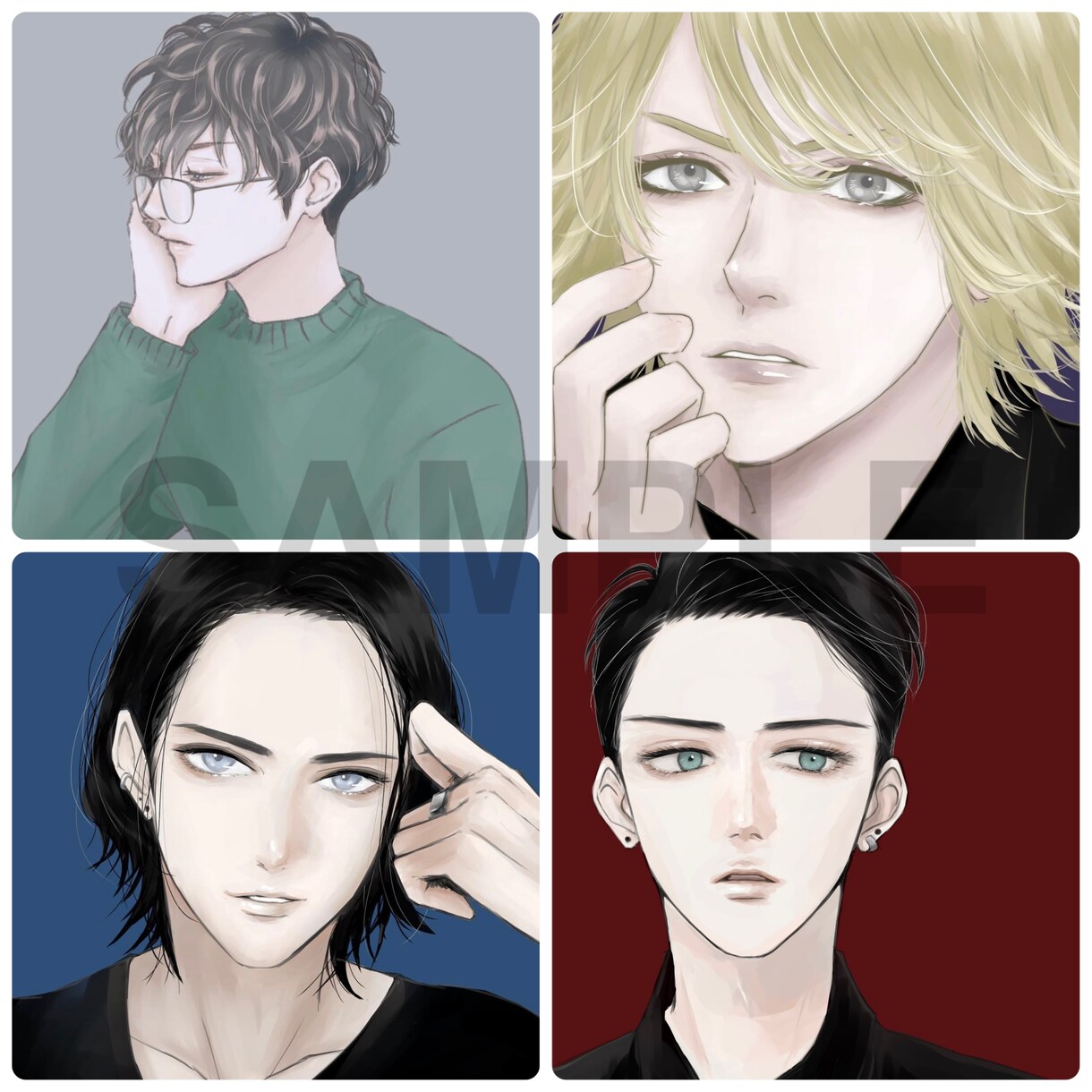 綺麗めイラストでご希望のアイコンお描きします TwitterやYouTube等のアイコン制作します！ イメージ9