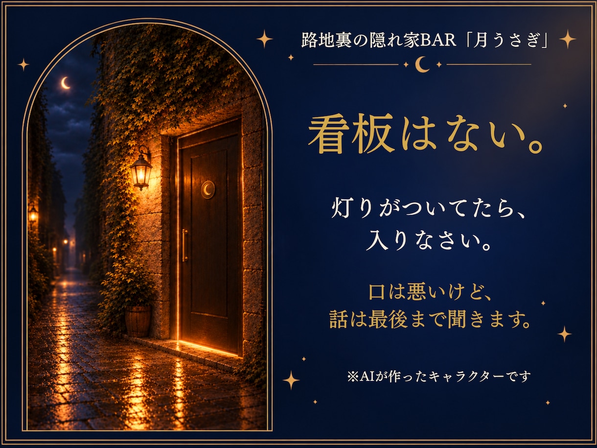 友人・家族・職場の人間関係をタロット1枚で読みます 路地裏BARのママが、閉店後の手紙で鑑定します イメージ2