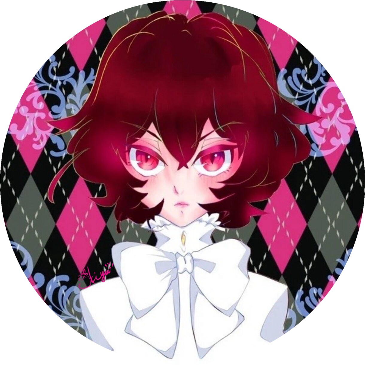 デジタルイラストでアイコン作成致します 目ヂカラ強め！リクエストのバストアップのアイコン描きます! イメージ1