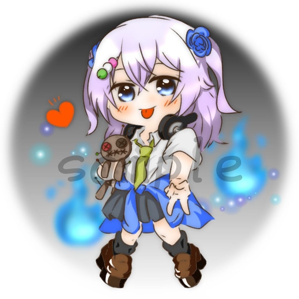 かわいいちびキャライラストご制作します 背景あり・背景透過の２点セットでこのお値段！ イメージ4