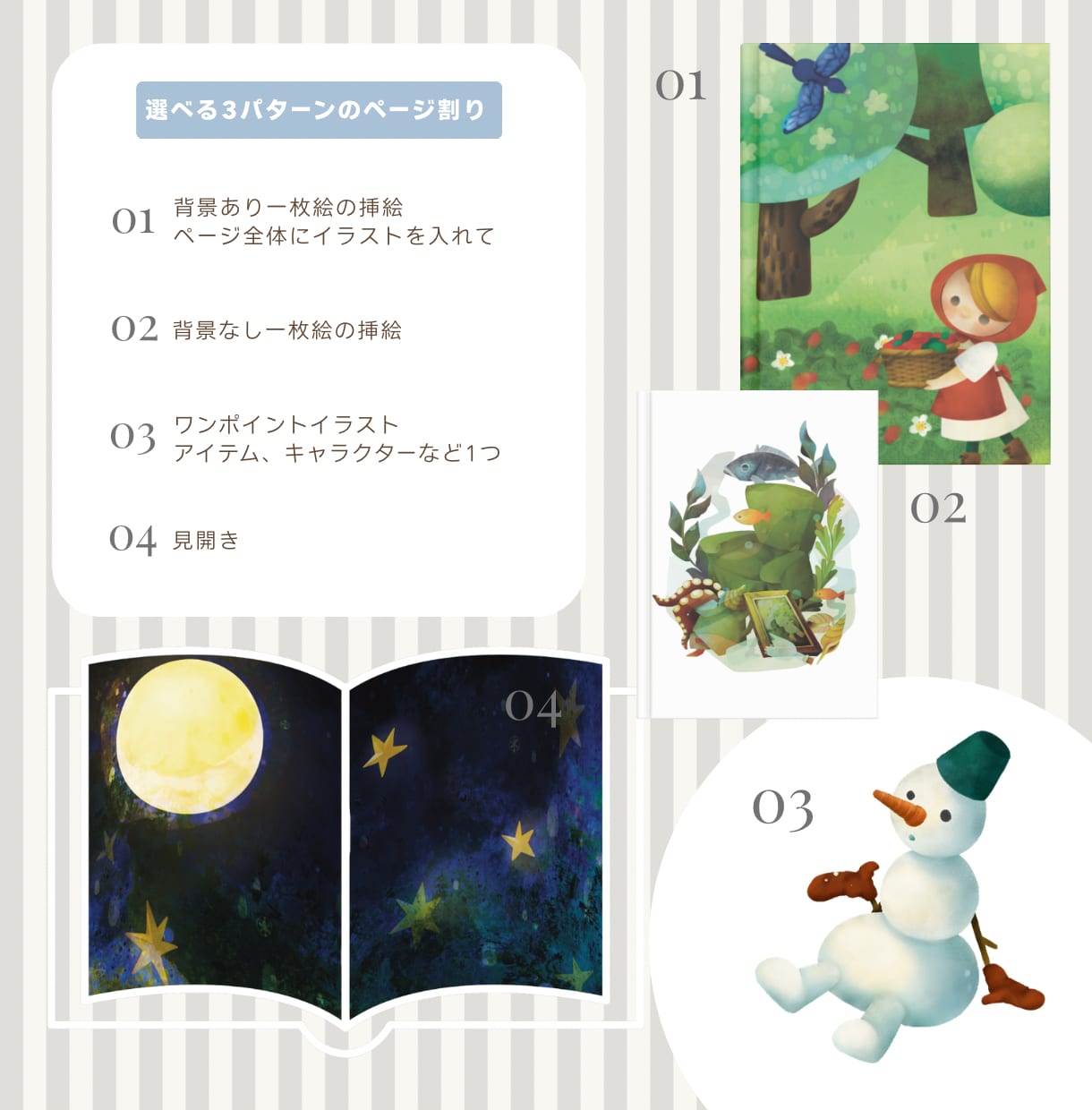 オリジナル絵本の作成承ります 子供にも大人にも喜ばれる絵本を描きます イメージ2