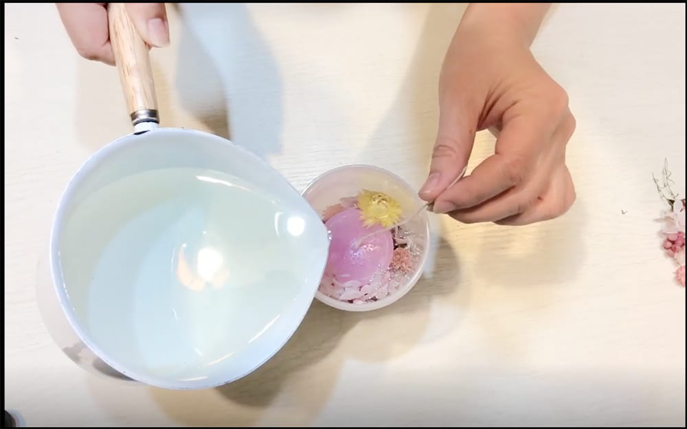 可愛いボタニカルキャンドルが簡単に作れます 選べるボタニカルキャンドルレッスン　材料＆テキスト 配送料込 イメージ4