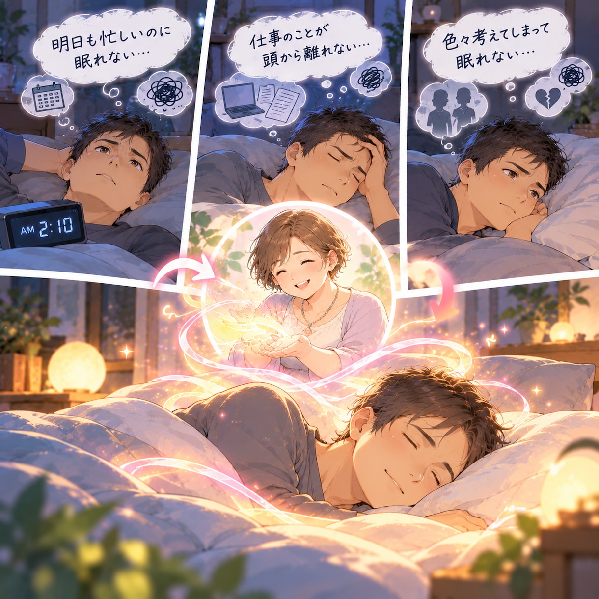 眠る前にリラックスヒーリングします 今夜こそ、ゆっくり休みたいあなたへ(所要時間15分程度) イメージ1