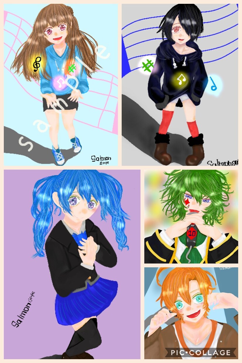 SNS.似顔絵等お描きします キラキラお目目が特徴の絵柄.オリジナル構図になります！ イメージ7