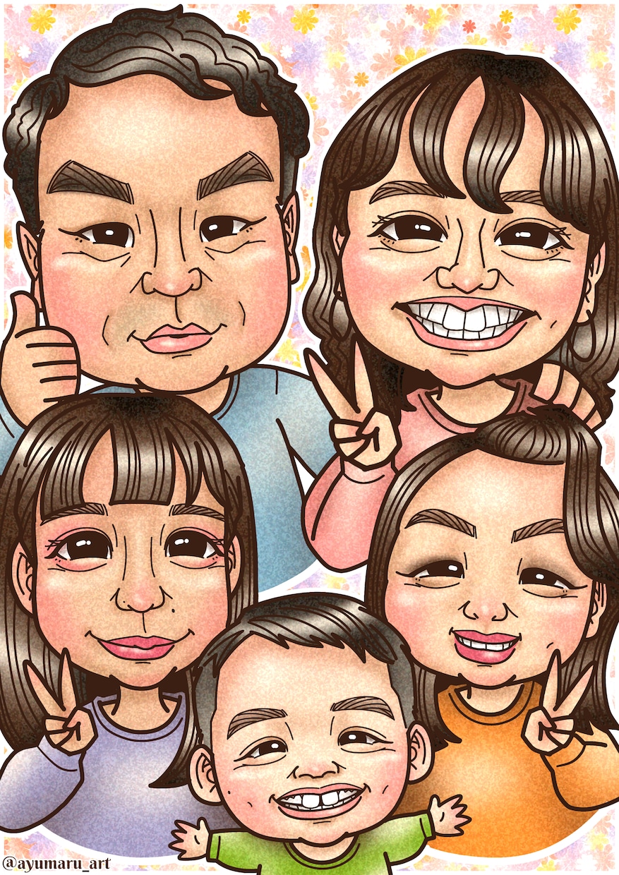 そっくりな面白可愛い似顔絵描きます ★プロ似顔絵師が描く面白可愛いそっくり似顔絵★ イメージ4