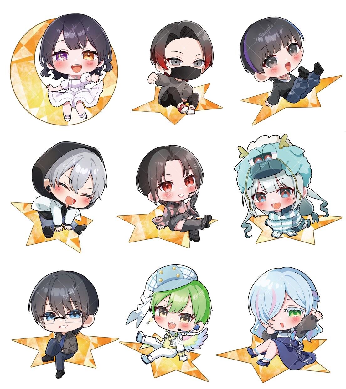 はやくて可愛い！ミニキャラお描きします 表情豊かなデフォルメイラスト♪アイコンなどにいかがですか？ イメージ9