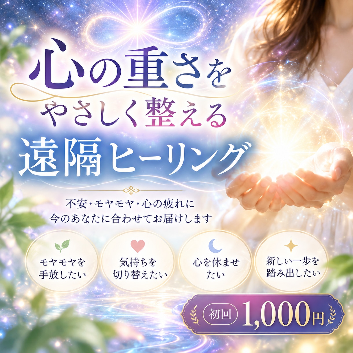 心の重さをやさしく整える遠隔ヒーリングをします 「不安やモヤモヤに寄り添う遠隔ヒーリング」 イメージ1