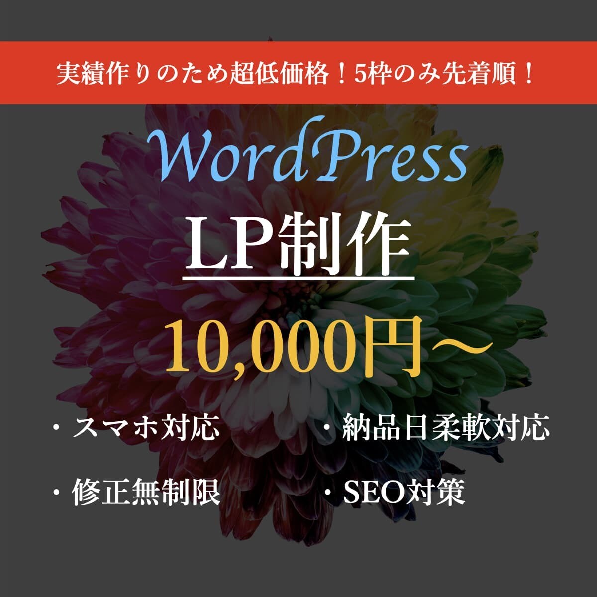 WordPressでLP作ります 最短2週間で納品！即レス×高品質×低価格！ イメージ1